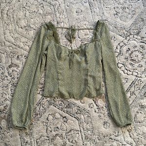 Abercrombie & Fitch green blouse